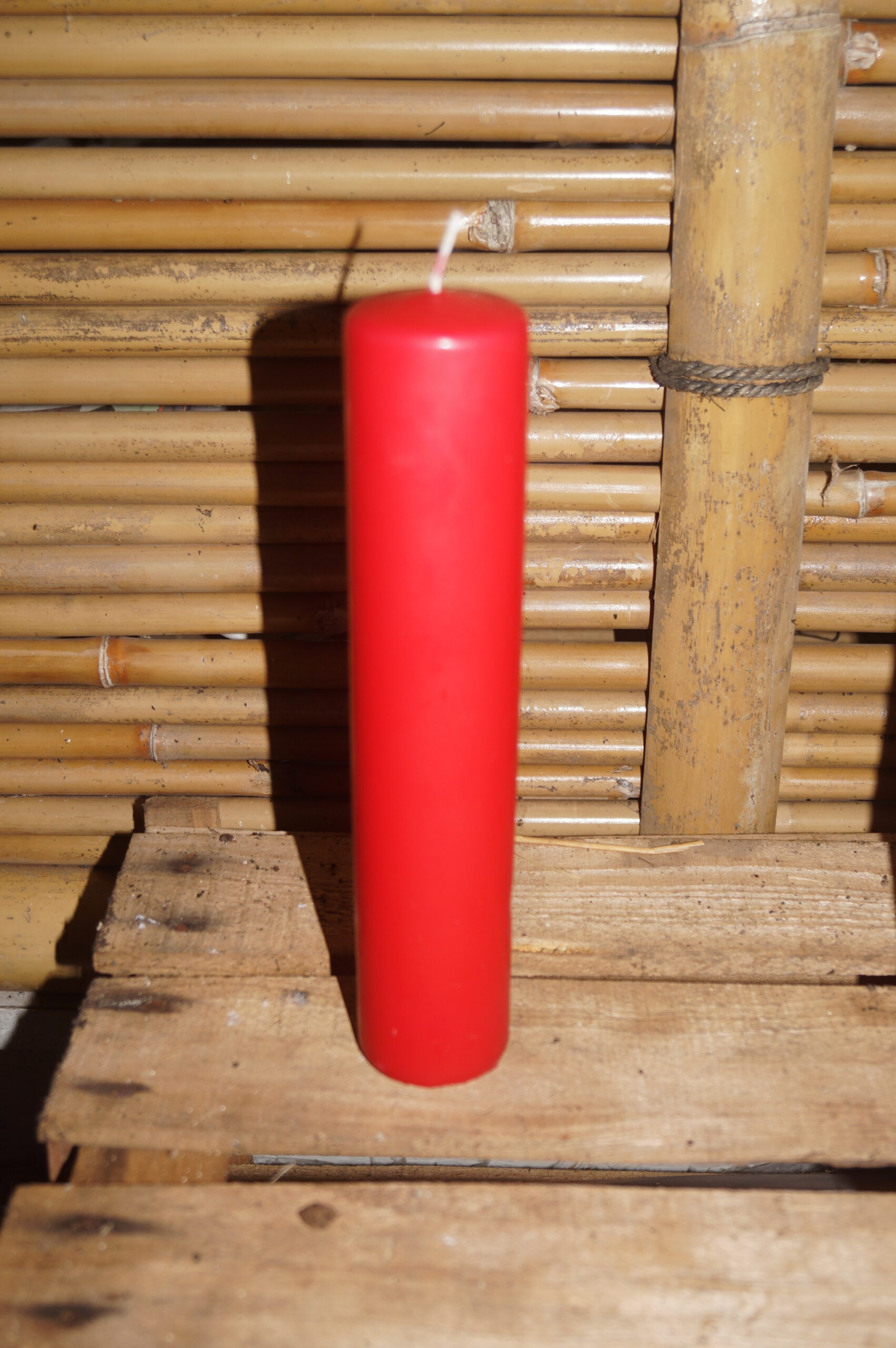 Bloklys Rød 5×25 cm