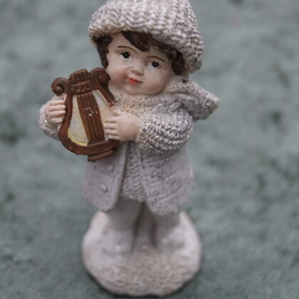 Jule Figur Hvid (Barn Violin)