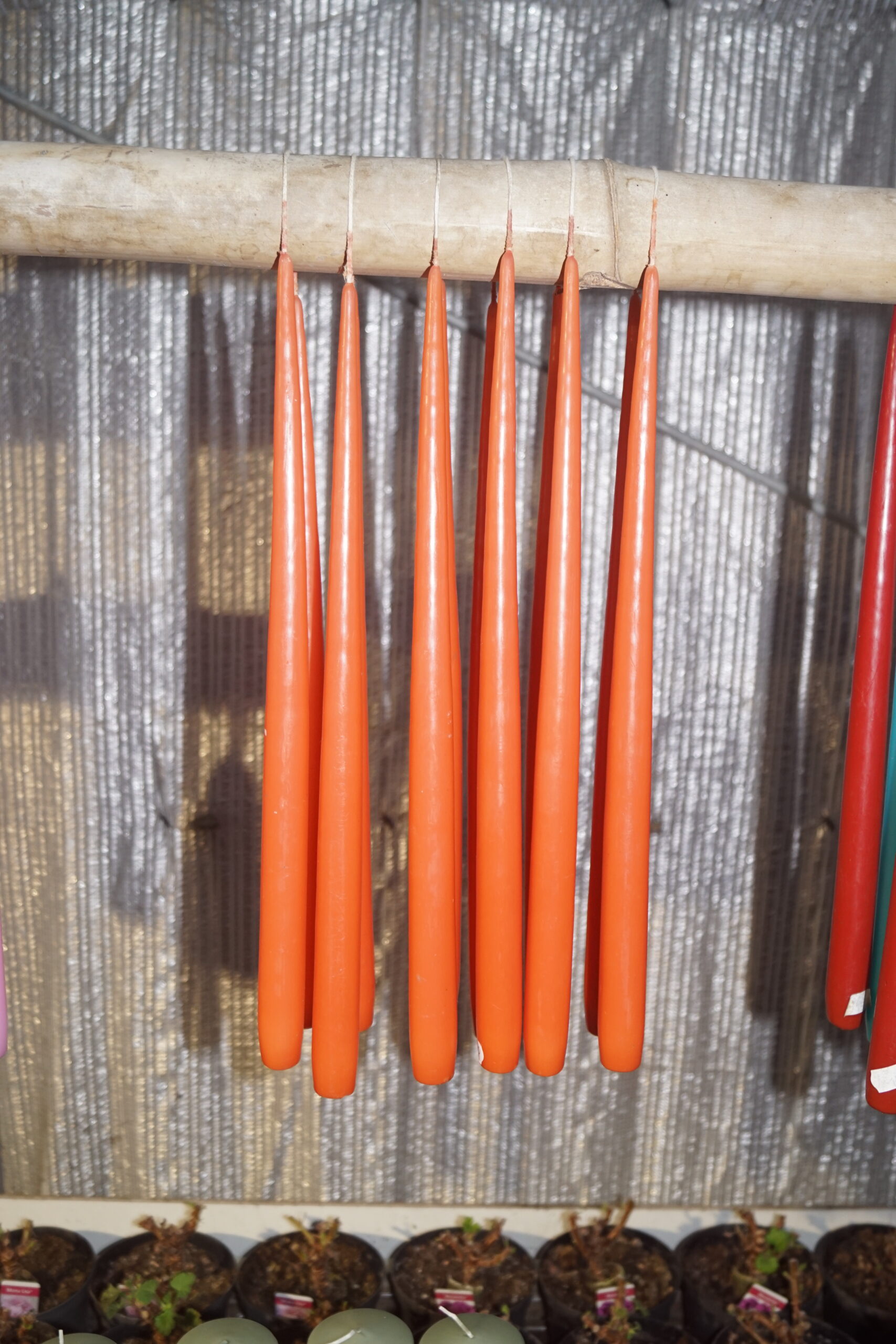 Stagelys Orange-Brun, Håndlavet kvalitets lys