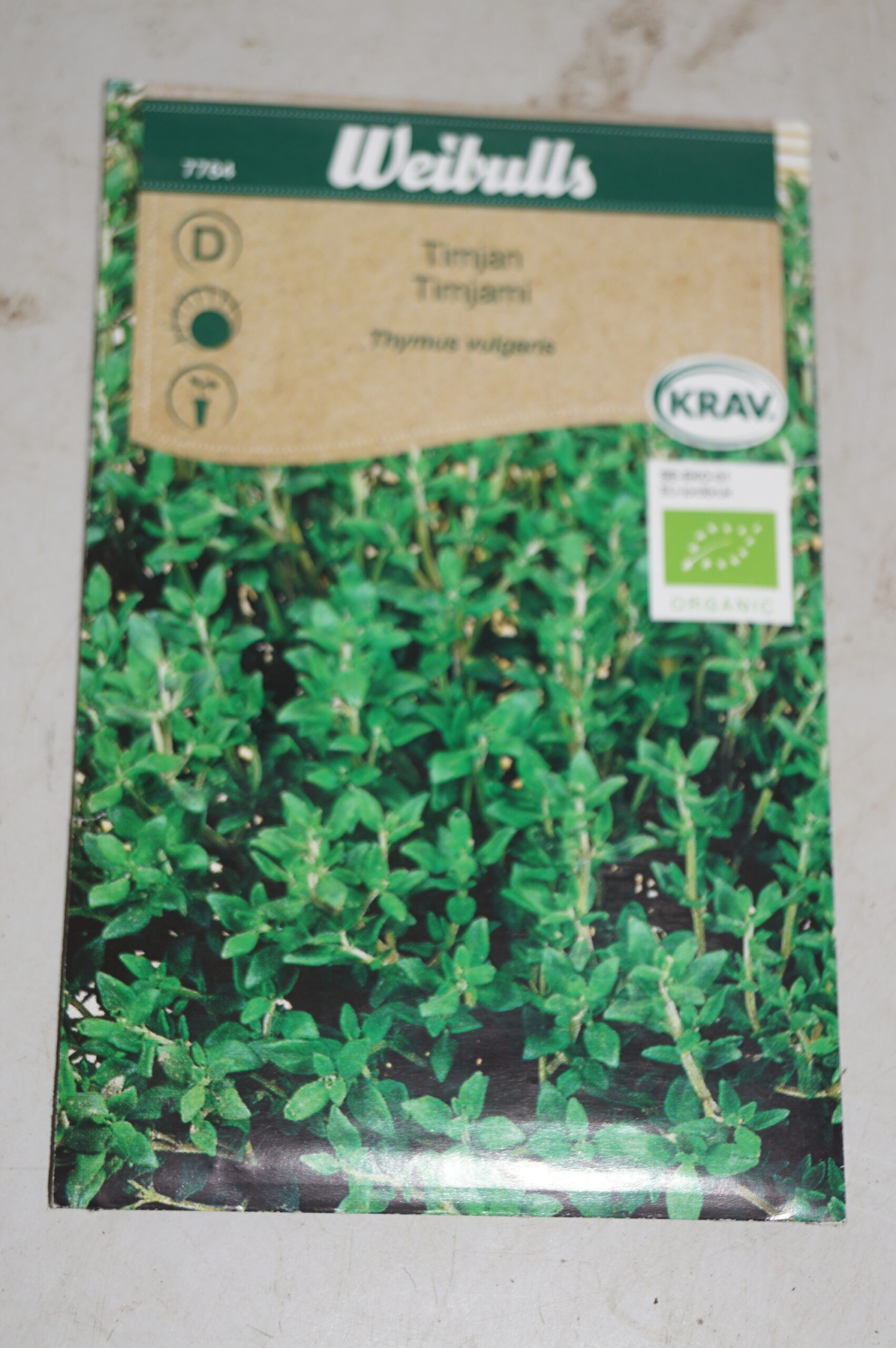 Timian Økologisk (Thymus vulgaris) Mængde: til ca 35 planter